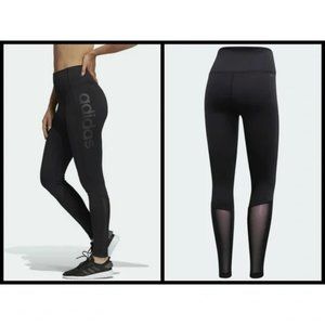 Adidas Pants & Jumpsuits | Adidas Climalite High Rise Logo Leggings Mesh